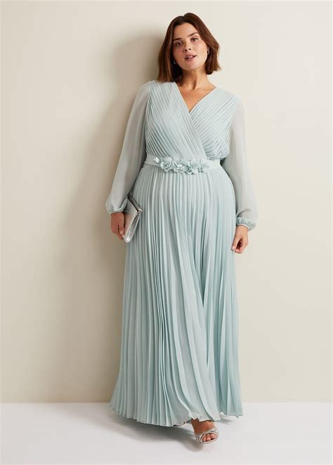 Alecia Pleat Maxi Dress | Phase Eight UK