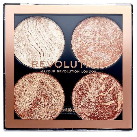 Палитра Хайлайтър и Бронз Makeup Revolution Don't Hold Back 4 Цвята с ...