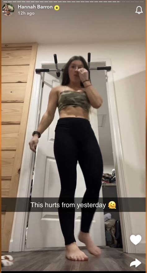 Hannah Barron's feet