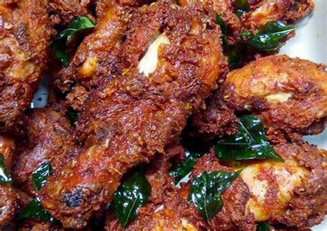 resipi ayam goreng berempah oleh qleenalees kitchen cookpad