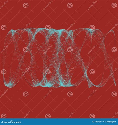 Abstract Curve Colorful Geometric Line Art Sketch Illustration Stock Illustration - Illustration