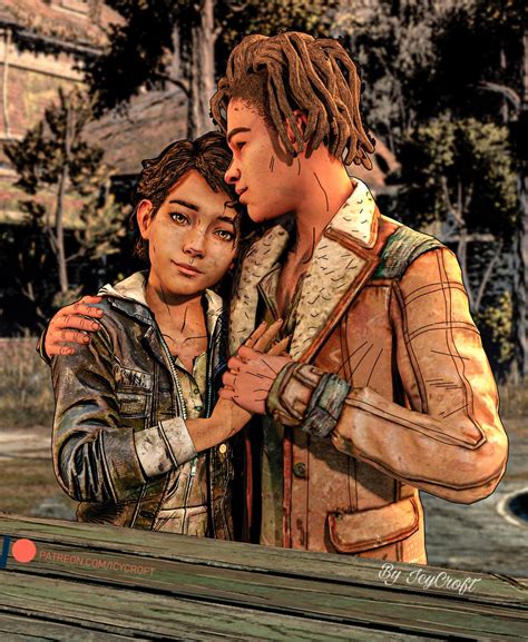 The Walking Dead Game - Louis and Clementine by ICYCROFT on DeviantArt