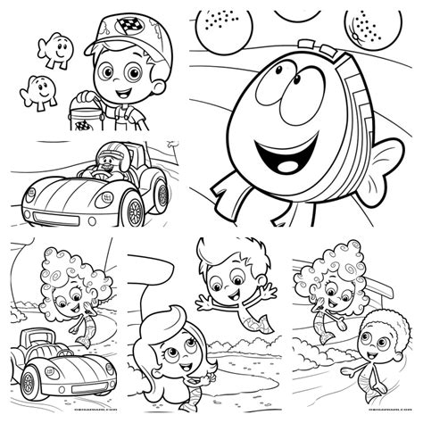 45 Desenhos de Bubble Guppies para colorir - OrigamiAmi - Arte para ...
