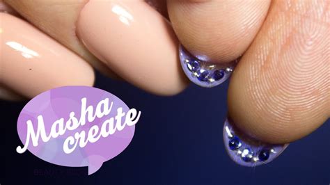 Маникюр со стразами под ногтями. Маникюр лабутен / Flip Manicure ГЕЛЬ ...