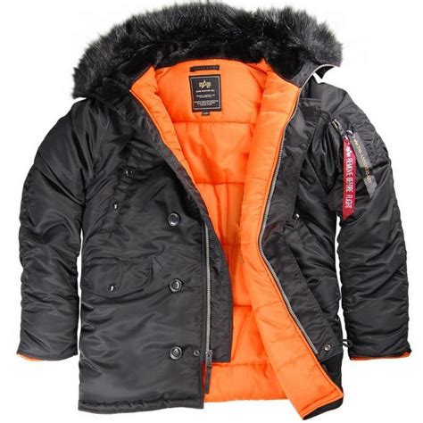 Куртка Аляска N3B Slim Fit Parka - Black MJN31210C1-BK - Куртки ...