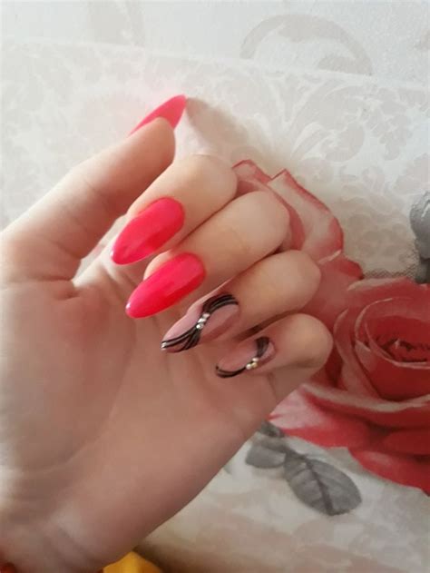 Маникюр на длинные ногти | Nails, Beauty, Jewelry