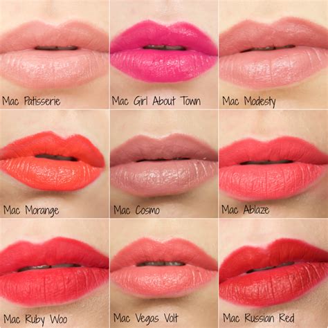 mac lipstick collection  swatches artofit