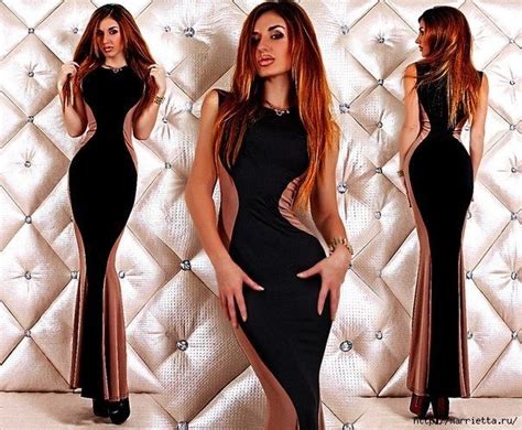 Платья со вставками по бокам. Мода, которая стройнит (21) (604x497 ...