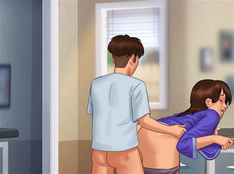 Rule 34 - 1boy 1girls 2d animated anus anus peek ass bending forward