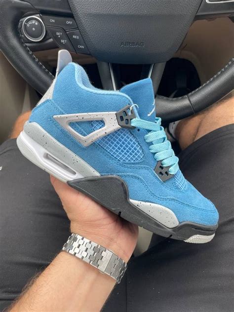 Nike air jordan retro 4 blue жіночі кросівки найк джордан 4 ретро синие ...