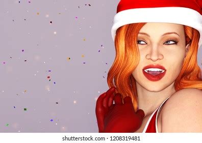 71 Tausend Sexy Girl With Sexy Christmas Outfit lizenzfreie Bilder