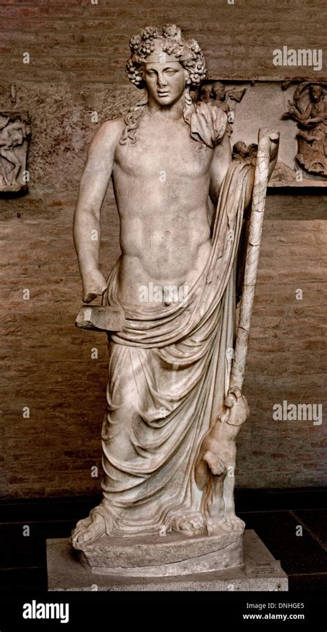 dionysus god   grape harvest wine making roman copy
