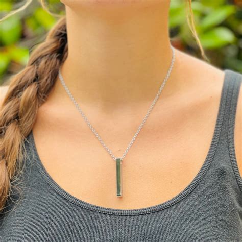 Personalized Dna-filled Always With Me Bar Pendant - Etsy