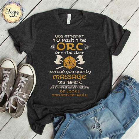 Orc Massage Shirt - Tabletop RPG - D20 - Orc Cosplay - Role Playing