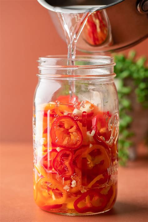red pepperoncini pickled