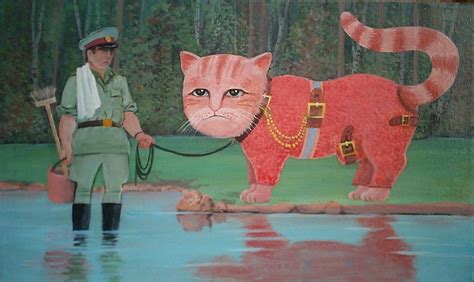 Купание красного кота. - Изобразительное искусство - Масло, акрил