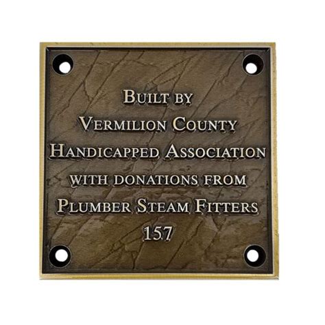 Custom Plaques: Bronze & Aluminum - Hall of Fame Plaques