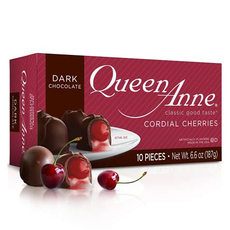 Amazon.com : Queen Anne Dark Chocolate Covered Cordial Cherries | 6.6