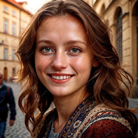 Premium Photo | Czech woman from Czech Republic typical national citizen