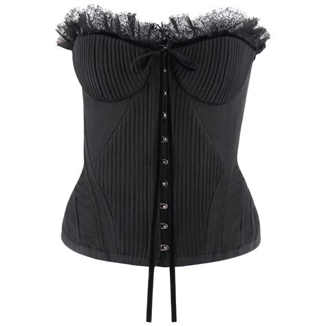 ALEXANDER McQUEEN A/W 2002 "Supercalifragilistic" Black Silk Bustier