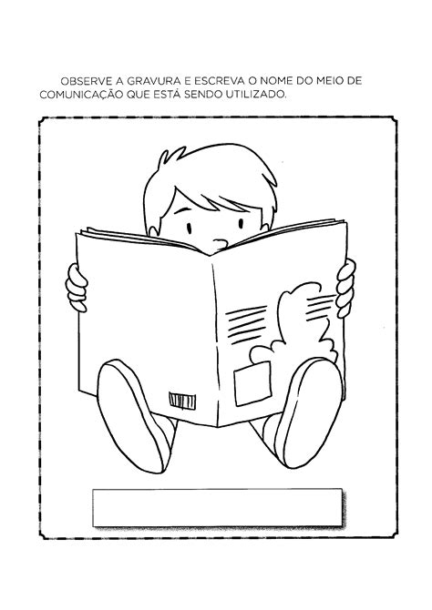 Atividade Sobre Meio De Comunicação Para Educação Infantil