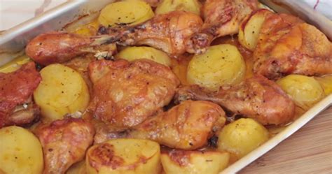 Receita De Frango E Batata - Frango Assado com Batatas - RECEITAS DE MÃE