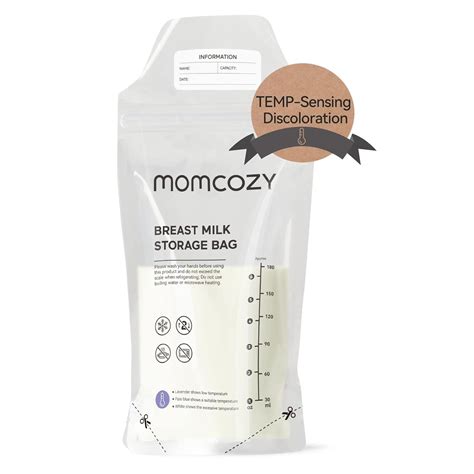 Amazon.com : Momcozy Breastmilk Storing Bags, Temp-Sensing
