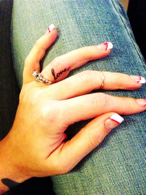 marriage tattoo ring finger 14