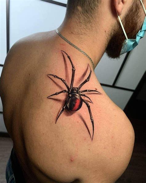 Top 67+ Best 3D Spider Tattoo Ideas - [2021 Inspiration Guide] Black ...