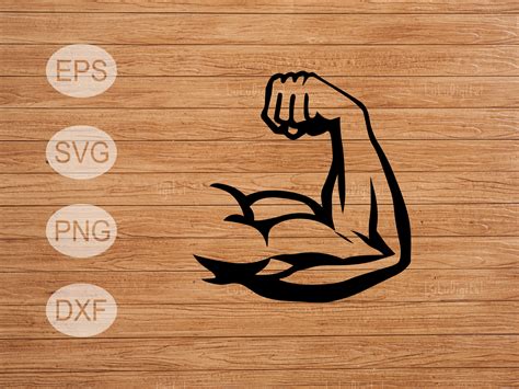 biceps svg strong arm svg muscle svg fitness svg vector cut file