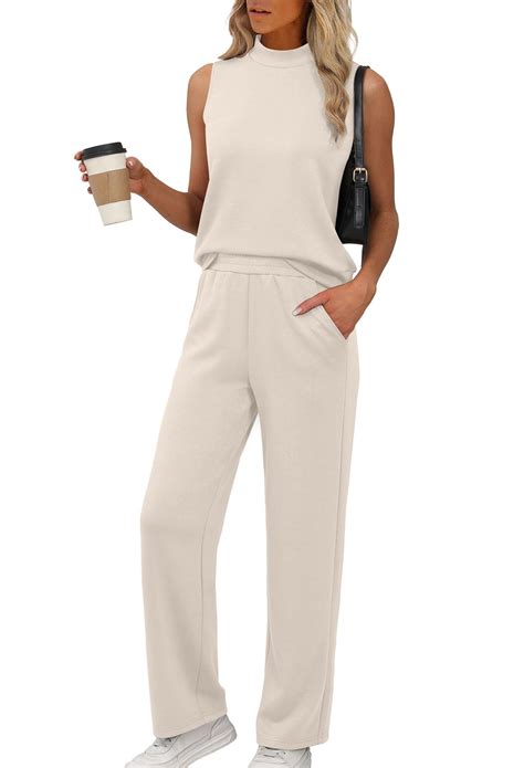 XIEERDUO Lounge Sets for Women Two Piece Summer Fashion Beach Vacation