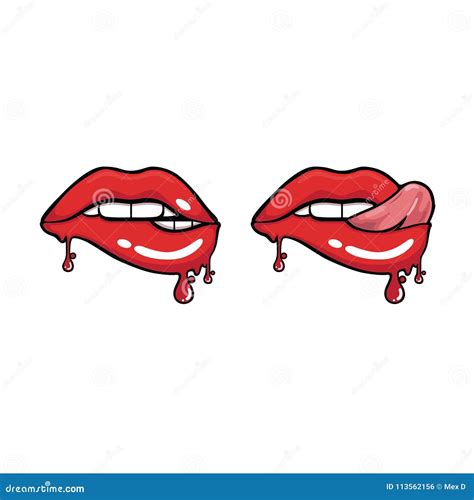 Mouth Design with Different Styles Stock Illustration - Illustration of drawing, element: 113562156