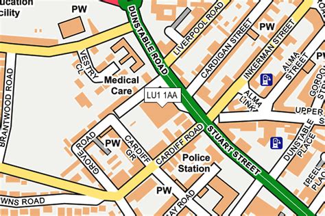 LU1 1AA maps, stats, and open data