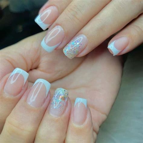 Unha Francesinha Decorada Com Glitter - Modelo De Unha Decorada Francesinha - Unha Decorada Simples