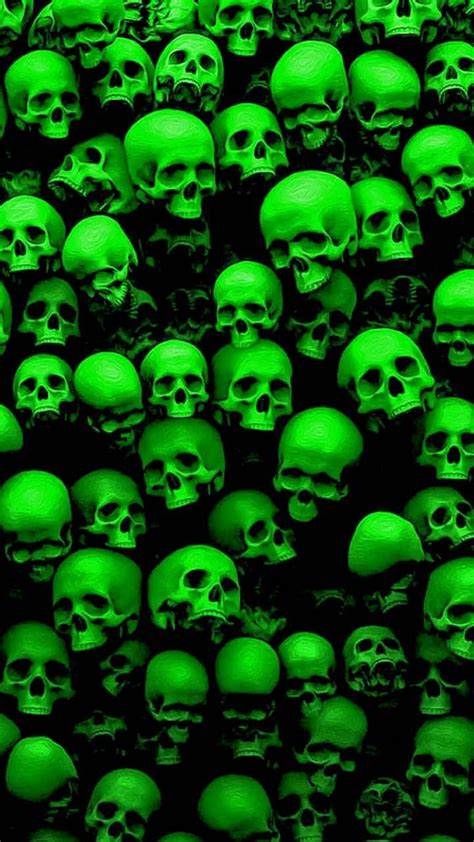 Green Fire Skull Wallpapers - Top Free Green Fire Skull Backgrounds - WallpaperAccess