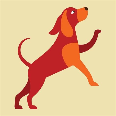 Bracco Italiano dog dancing icon illustration 47073438 Vector Art at