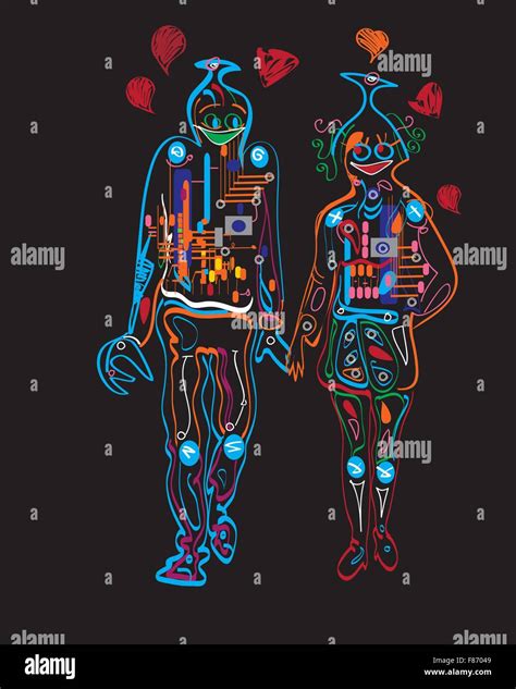 female robots stock vector images alamy