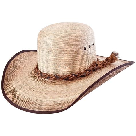 Sahuayo Palm Leaf Open Crown Cowboy Hat | Cowboy hats, Sahuayo, Hats