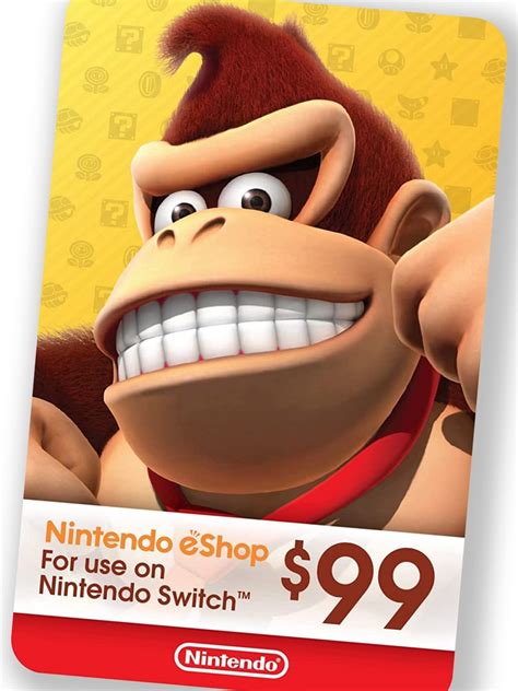 Карта оплаты Nintendo eShop Gift Card 99$ - скачать ключи на ...
