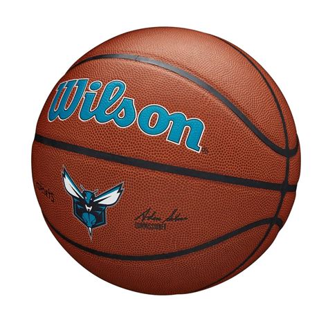charlotte hornets wilson nba team full size basketball ball  sports hq