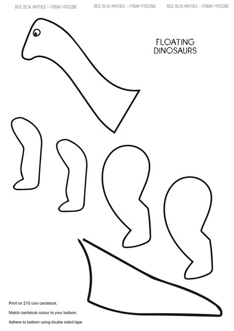 Printable Dinosaur Cut Outs