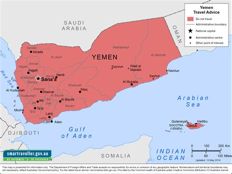 Yemen Africa Map