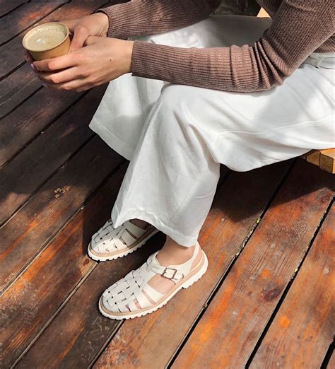 Leather fisherman sandals 🤍 | Sandals outfit, Fisherman sandals outfit ...
