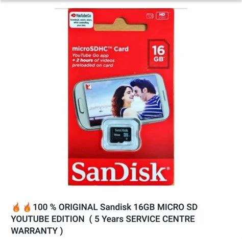Sandisk 16gb Memory Card, Memory Size: 16GB at Rs 227 in North 24 ...