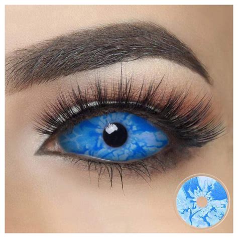22mm Ice Age Blue Full Eye Sclera – Halloween Contact Lenses