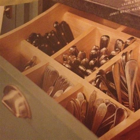 Silverware Storage in a Drawer! | Interior remodel, Silverware storage ...