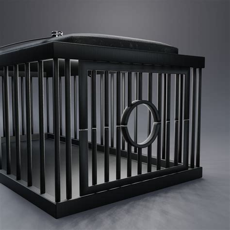 3D model BDSM NSFW Erotic Monster Cage Dungeon Leather Bondage Slave