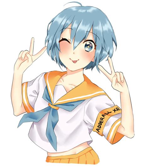 Addy-chan commission by meganemeat on DeviantArt