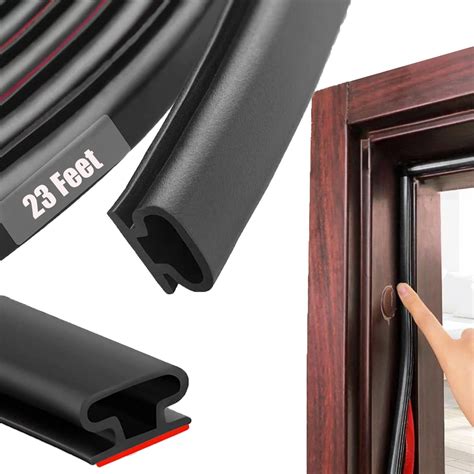 Black Rubber Weather Stripping Door Seal Strip, D Shape Door Rubber