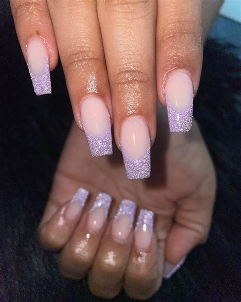 Lavender French Tip Nails: 30+ Fabulous Manicure Ideas for this Season